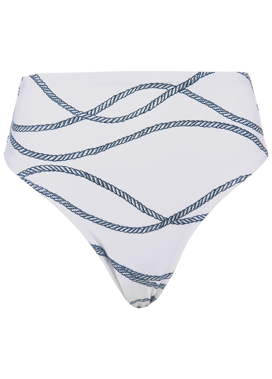 Tahiti Midi Bikini Bottom - Nautical Ropes