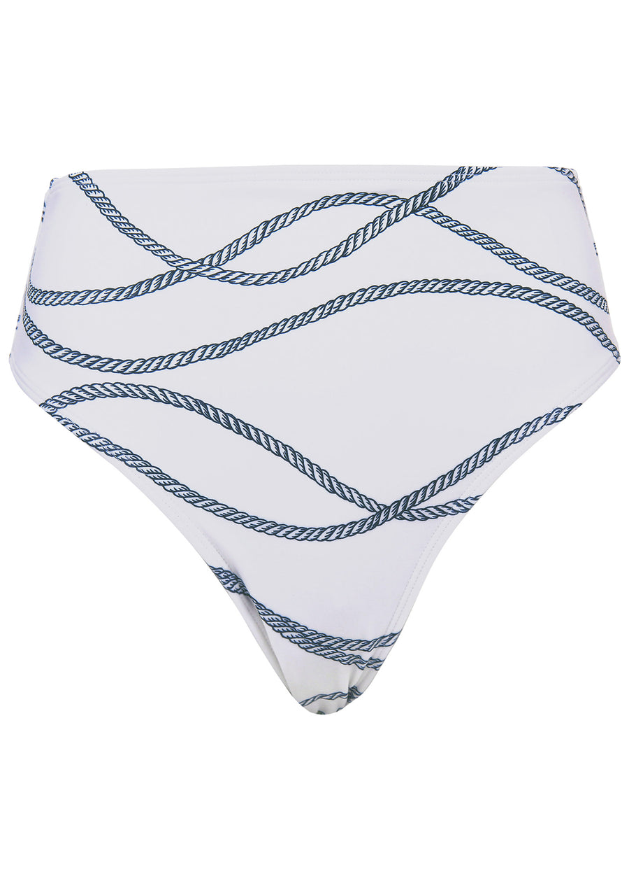 Tahiti Midi Bikini Bottom - Nautical Ropes
